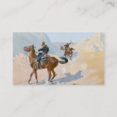 Frederic Remington Militair Offer (De hinderlaag) Visitekaartje (Achterkant)