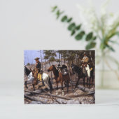 Frederic Remington Prospecting for Cattle Range Briefkaart (Staand voorkant)