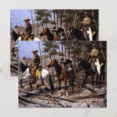 Frederic Remington Prospecting for Cattle Range Briefkaart (Voorkant / Achterkant)