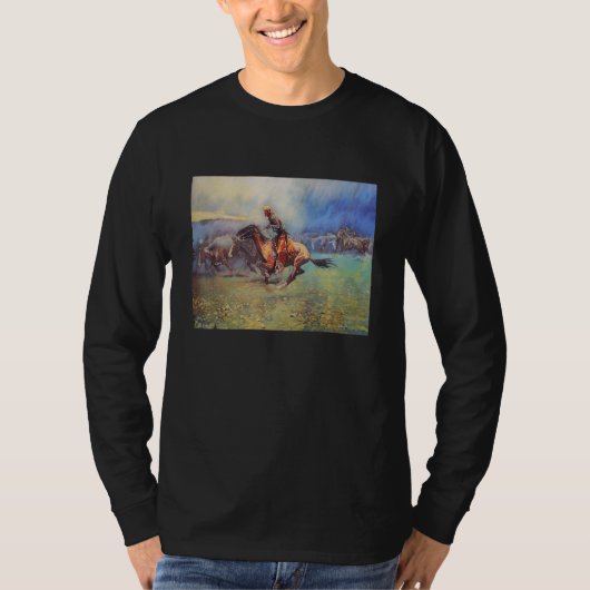 Frederic Remington Remington Stampede T-shirt (Voorkant)