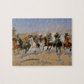 Frederic Remington Schilderij “Dash For The Timber Legpuzzel (Horizontaal)