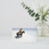 Frederic Remington - The Color Of Night Visitekaartje (Staand voorkant)