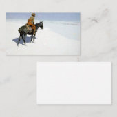 Frederic Remington - The Color Of Night Visitekaartje (Voorkant / Achterkant)