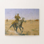 Frederic Remington The Flight 1895 Legpuzzel (Horizontaal)