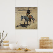 Frederic Remington Western Art “Apache Verkenner” Poster (Keuken)