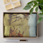 Frederic Remington Western Art "Buffalo Hunt" Tissuepapier (Geschenk)