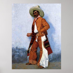 Frederic Remington Western Art “Een Vaquero” Poster