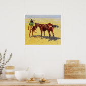 Frederic Remington Western Art "Hunted Down" Poster (Keuken)