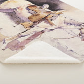 Frederic Remington Western Art Mexicaans Paard Sherpa Deken (3/4)