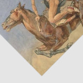 Frederic Remington Western Art "Pony War Dance" Tissuepapier (Detail)