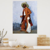 Frederic Remington Westerne Art "A Vaquero" Poster (Keuken)