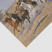 Frederic Remington Westerne Art "Dash for the Timb Tissuepapier (Detail)