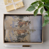 Frederic Remington Westerne Art "Dash for the Timb Tissuepapier (Geschenk)