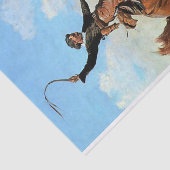 Frederic Remington Westerne Art "The Buck Jumper" Tissuepapier (Detail)