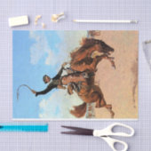 Frederic Remington Westerne Art "The Buck Jumper" Tissuepapier (Craft)