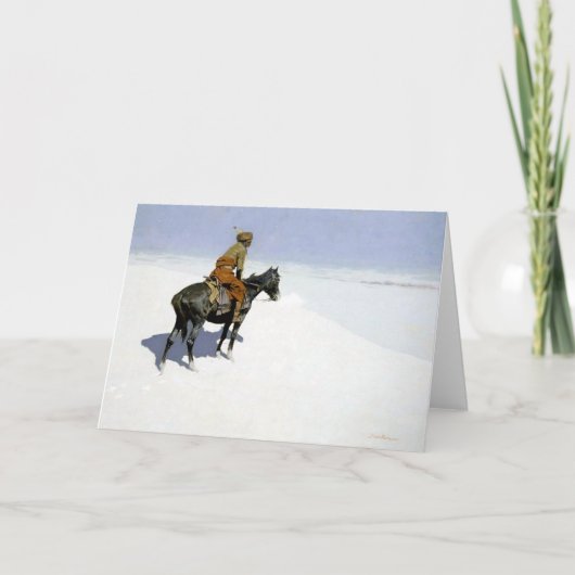 Frederic Remington Westerne Art "The Scout" Kaart (Voorkant)