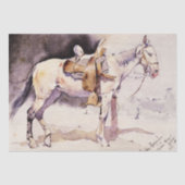 Frederic Remington Westerne Kunst Mexicaanse Pony Tissuepapier (Voorkant)