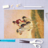 Frederic Remington Westerne kunst "Modern Comanche Tissuepapier (Craft)