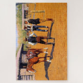 Frederic Remington Westerne kunst "Ponies kopen" Legpuzzel (Verticaal)