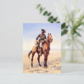 Frederic Remington Westerne kunst "Zwarte Cavalrym Briefkaart (Staand voorkant)