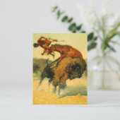 Frederic Remington Westerse Kunst “Aflevering – Bu Briefkaart (Staand voorkant)