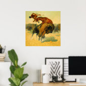 Frederic Remington Westerse Kunst “Aflevering – Bu Poster (Thuiskantoor)