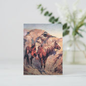 Frederic Remington Westerse Kunst “Apache Ambush” Briefkaart (Staand voorkant)