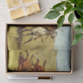 Frederic Remington Westerse Kunst “Buffeljacht” Tissuepapier (Geschenk)