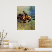 Frederic Remington Westerse Kunst “De Stampede” Poster (Keuken)