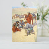 Frederic Remington Westerse Kunst “Een kaart in he (Staand voorkant)
