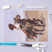 Frederic Remington Westerse Kunst 'Een Regimentsve Tissuepapier (Craft)
