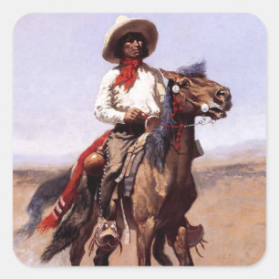 Frederic Remington Westerse Kunst 'Een Regimentsve Vierkante Sticker