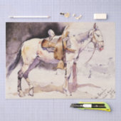 Frederic Remington Westerse Kunst Mexicaans Paard Tissuepapier (Craft)