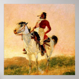 Frederic Remington Westerse Kunst “Moderne Comanch Poster