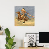 Frederic Remington Westerse Kunst “Pony War Dance” Poster (Thuiskantoor)