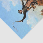 Frederic Remington Westerse Kunst “The Buck Jumper Tissuepapier (Detail)