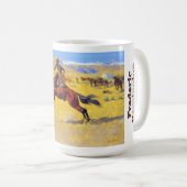 Frederic Remington's Cowboys 15oz Koffie Mok (Voorkant rechts)