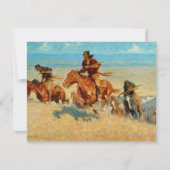 Frederic Remington's The Buffalo Runners (1909) Kaart (Voorkant)