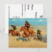 Frederic Remington's The Buffalo Runners (1909) Kaart (Voorkant / Achterkant)