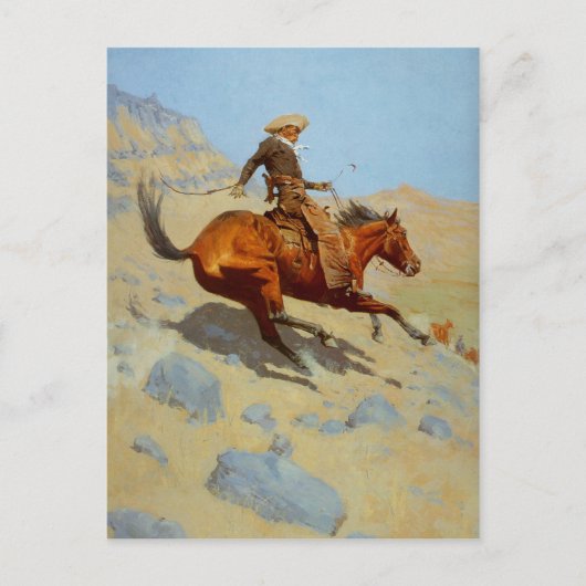 Frederic Remington's The Cowboy (1902) Briefkaart (Voorkant)