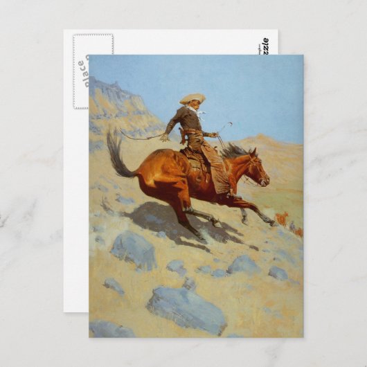 Frederic Remington's The Cowboy (1902) Briefkaart (Voorkant / Achterkant)