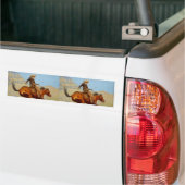 Frederic Remington's The Cowboy (1902) Bumpersticker (Op Truck)