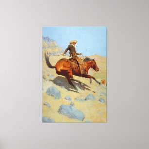Frederic Remington's The Cowboy (1902) Canvas Afdruk