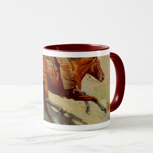 Frederic Remington's The Cowboy (1902) Mok (Voorkant rechts)