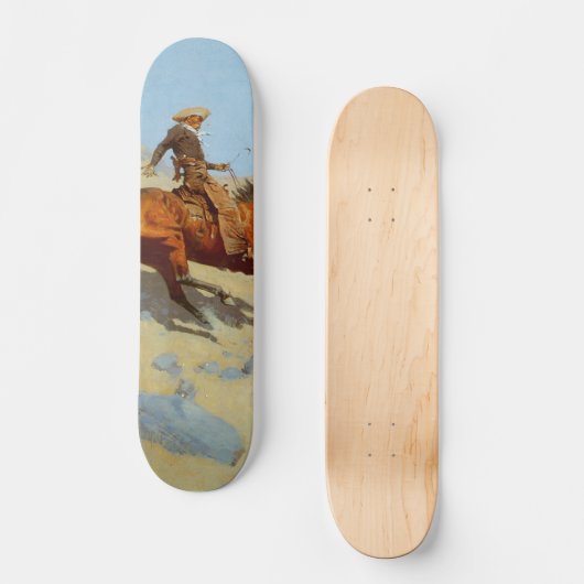 Frederic Remington's The Cowboy (1902) Persoonlijk Skateboard (Voorkant)