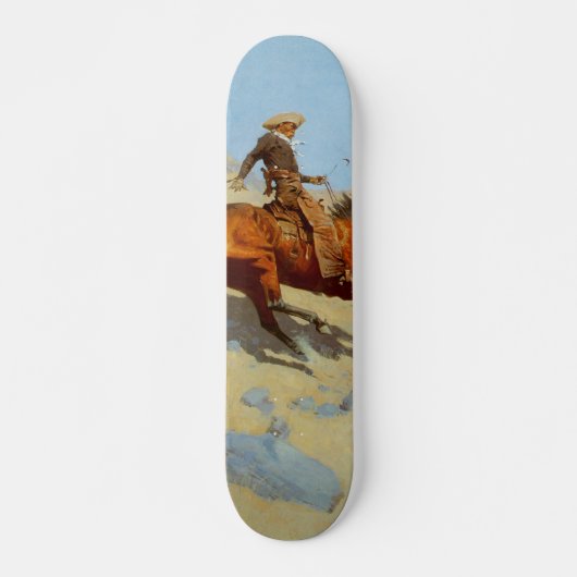 Frederic Remington's The Cowboy (1902) Persoonlijk Skateboard (Voorkant)