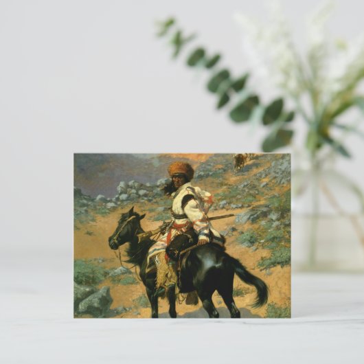 Frederic Remington's The Indian Trapper (1889) Briefkaart (Staand voorkant)