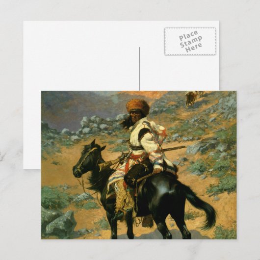 Frederic Remington's The Indian Trapper (1889) Briefkaart (Voorkant / Achterkant)