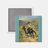 Frederic Remington's The Indian Trapper (1889) Magneet (Voorkant / Achterkant)