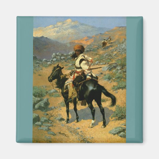 Frederic Remington's The Indian Trapper (1889) Magneet (Voorkant)